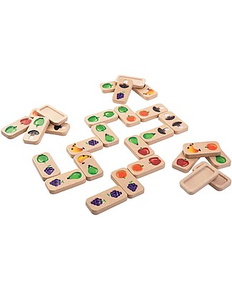 PlanToys Domino della Frutta e Verdura - Migliora Concentrazione e Coordinazione Giochi Creativi