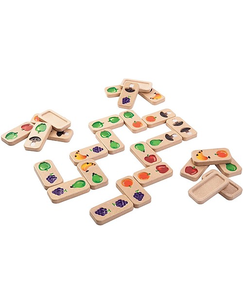 PlanToys Domino della Frutta e Verdura - Migliora Concentrazione e Coordinazione Giochi da Tavolo