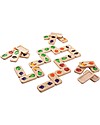 PlanToys Domino della Frutta e Verdura - Migliora Concentrazione e Coordinazione Giochi da Tavolo