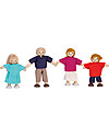 PlanToys Famiglia di Bambole in Legno - per Casa delle Bambole Plantoys Bambole