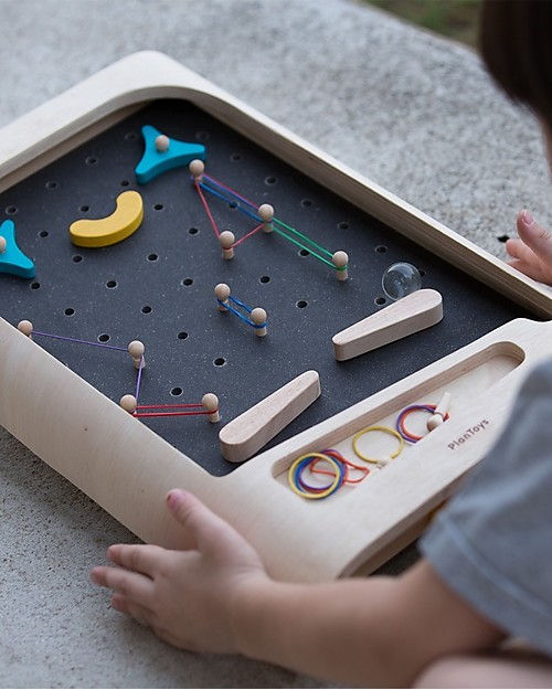 PlanToys Flipper, Legno - Posiziona gli Ostacoli Come Preferisci! Giochi da Tavolo