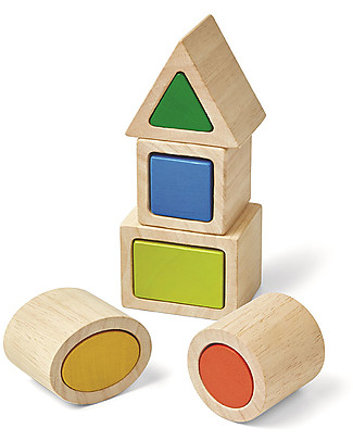 PlanToys Forme Geometriche da Incastrare in Legno - Allena la Manualità! Incastri In Legno
