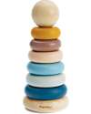 PlanToys Gioco ad Anelli da Impilare in Legno - Collezione Orchard - Ecologico e divertente! Incastri in Legno