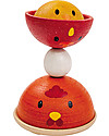 PlanToys Gioco da Impilare in Legno, Pulcino/Pollo, 4 pezzi - Ecologico e divertente! Incastri in Legno