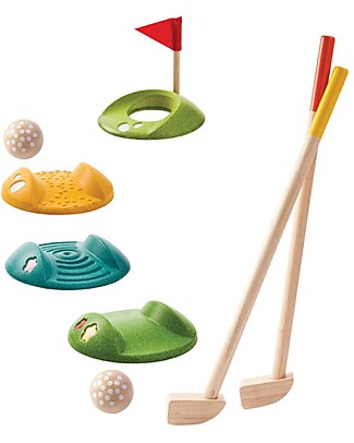 PlanToys Gioco del Mini Golf per Bambini, Set Completo - Per 2 Giocatori Giochi all'Aperto