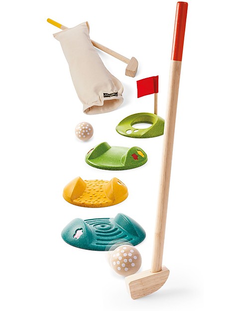 PlanToys Gioco del Mini Golf per Bambini, Set Completo - Per 2 Giocatori Giochi da Esterno_