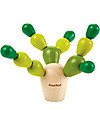 PlanToys Gioco di Equilibrio in Legno Cactus Mini, 1-2 giocatori - Ecologico e divertente! Giochi Creativi