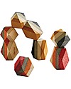 PlanToys Gioco di Equilibrio in Legno Rocce Colorate Incastri in Legno