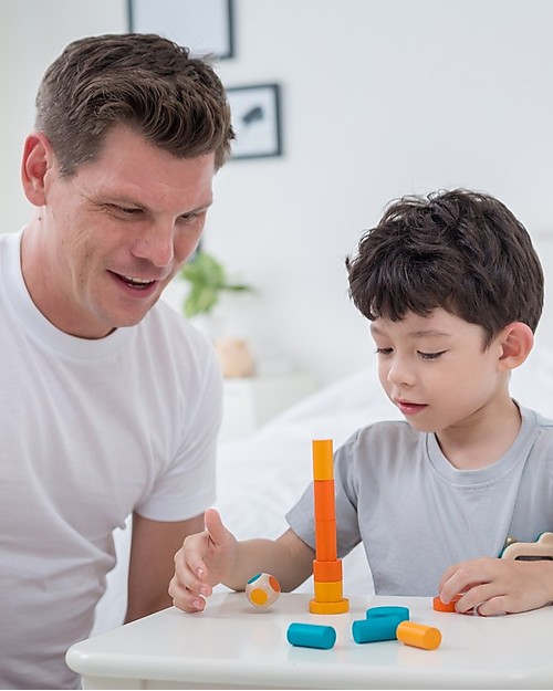 PlanToys Gioco di Equilibrio - Non far Cadere i Blocchi! Costruzioni in Legno
