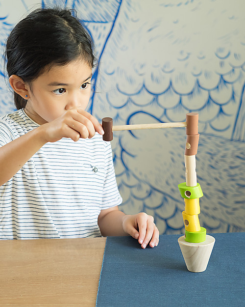 PlanToys Gioco di Equilibrio - Non far Cadere i Blocchi! Giochi da Tavolo