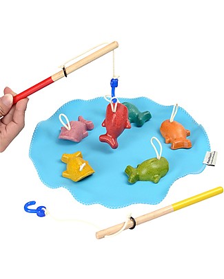 PlanToys Gioco in Legno Acchiappa i pesciolini - Divertente ed ecologico Giochi Da Tavolo