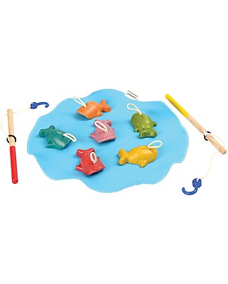 PlanToys Gioco in Legno Acchiappa i pesciolini - Divertente ed ecologico Giochi Da Tavolo
