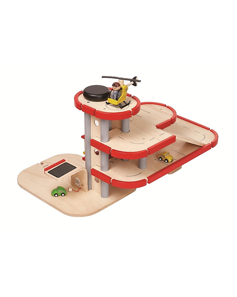 Box Garage 3 piani set gioco garage e pista macchine per bambini con 3  veicoli