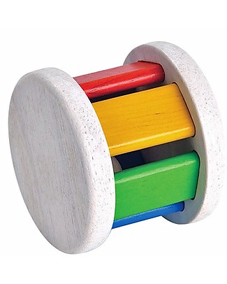 PlanToys Gioco in Legno Sonaglio Roller, Colori Vividi - Ecologico e divertente! Strumenti Musicali