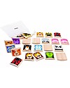 PlanToys Gioco Memory Animali in Legno, 24 Tessere - Allena la Memoria! Memory