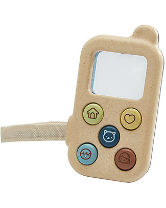 PlanToys Il mio Primo Telefono in Legno - Ecologico e Divertente Giochi Per Inventare Storie
