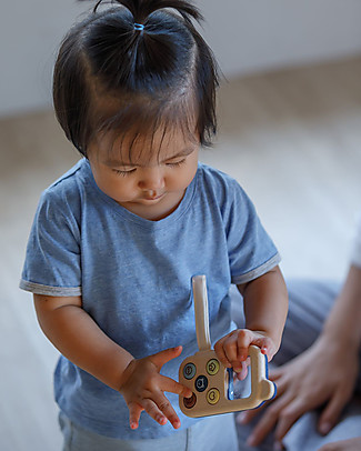PlanToys Il mio Primo Telefono in Legno - Ecologico e Divertente Giochi Per Inventare Storie