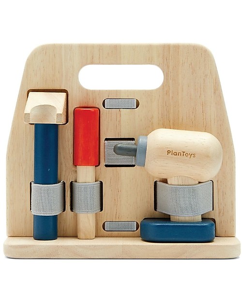 PlanToys Kit da Carpentiere - Incoraggia la Creatività Attrezzi in Legno