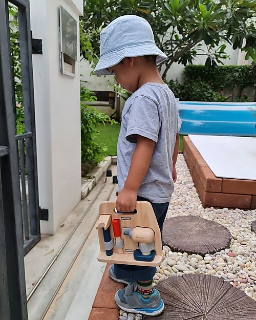 PlanToys Kit da Carpentiere - Incoraggia la Creatività Attrezzi in Legno