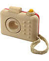 PlanToys La Mia Prima Macchina Fotografica, 10 x 5,2 x 8 cm - Legno: ecologica e divertente Far finta di