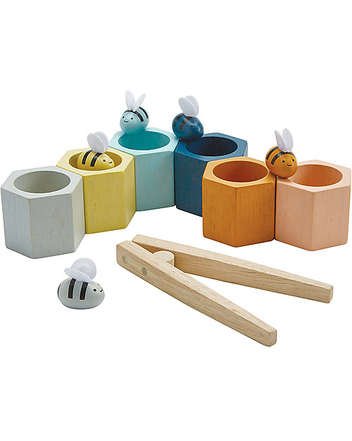 PlanToys L'alveare Bee Hive - Colori Pastello - Educativo e Divertente Giochi Montessoriani