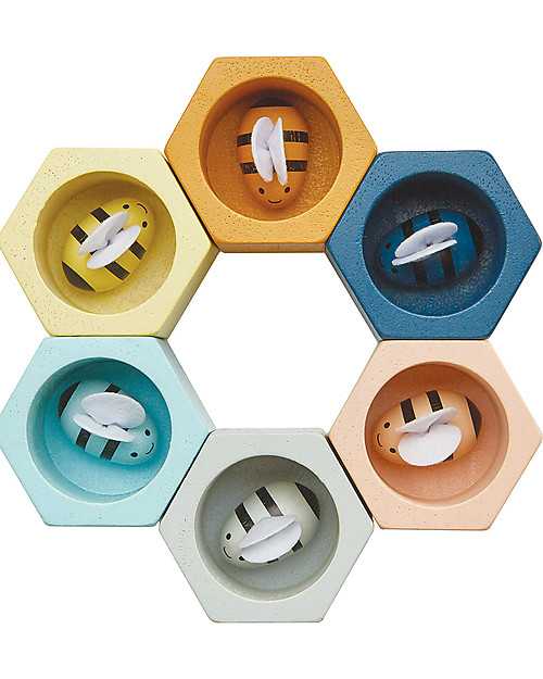 PlanToys L'alveare Bee Hive - Colori Pastello - Educativo e Divertente Giochi Montessoriani