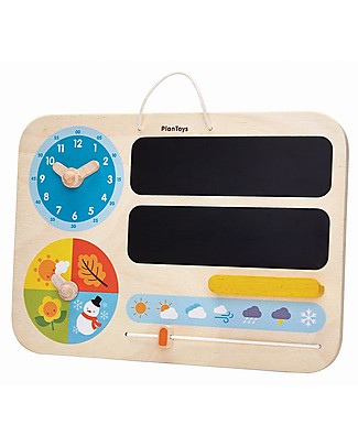 PlanToys Lavagna in Legno Multiattività ll Mio Primo Calendario Calendari