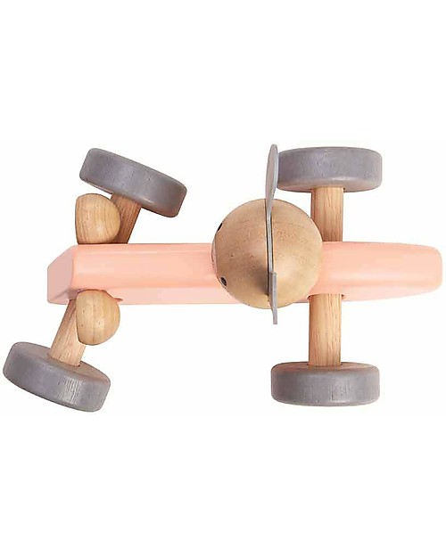 PlanToys Macchina da Corsa in Legno, Coniglietto - Inizia la Gara! Macchine e Trenini  in Legno