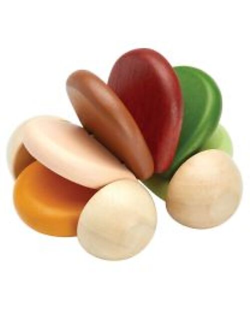 PlanToys Macchinina in Legno e Sonaglio - Modern Rustic - Eco-Friendly e Divertente! Macchine e Trenini  in Legno