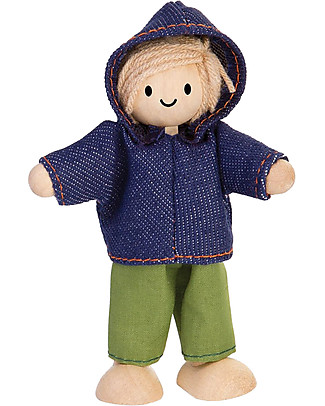 PlanToys Mini Bambola in Legno, Ragazzo - per la Casa delle Bambole PlanToys Giochi Creativi