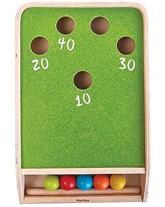 PlanToys Mini Biliardo in Legno - Sfida i Tuoi Amici! Giochi da Tavolo