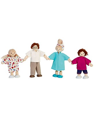 PlanToys Mini Famiglia di Bambole - per Casa delle Bambole Plantoys Giochi Per Inventare Storie