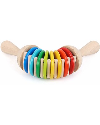 PlanToys Nacchere in Legno Clatter, Suono Click-Clack Strumenti Musicali