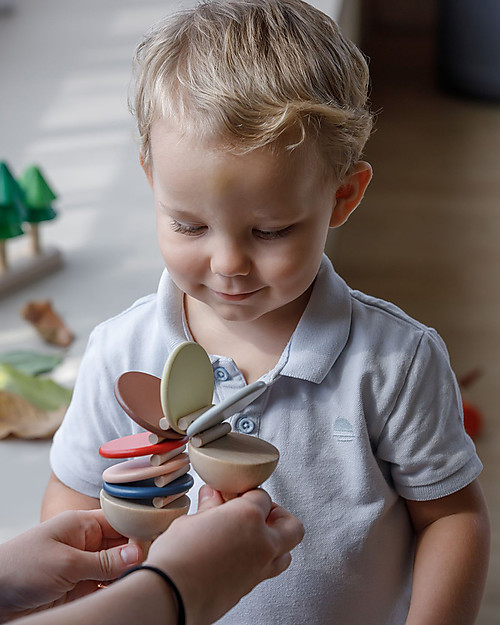 PlanToys Nacchere in Legno - Suono Click Clack Strumenti Musicali