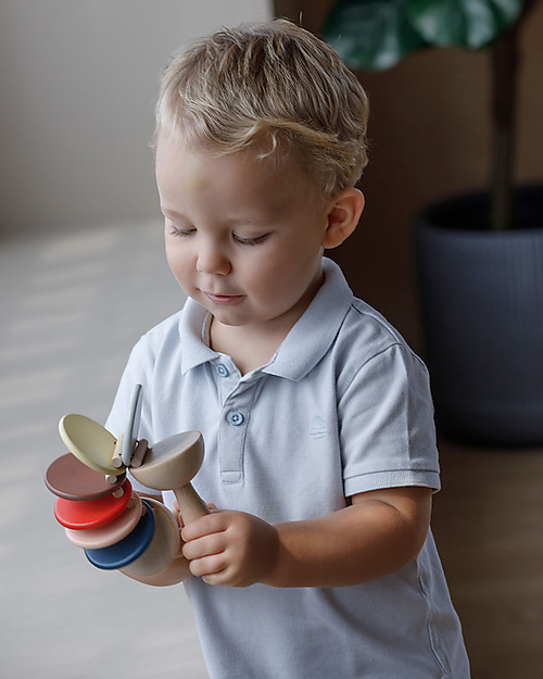 PlanToys Nacchere in Legno - Suono Click Clack Strumenti Musicali