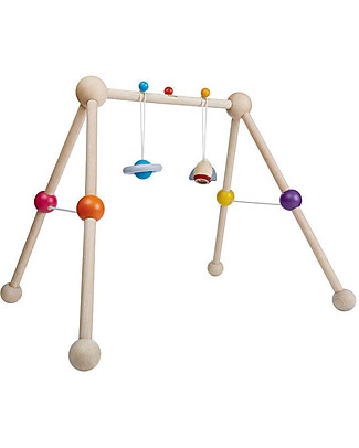 PlanToys Palestrina Bimbo in Legno Arcobaleno - Set giochi inclusi Palestrine