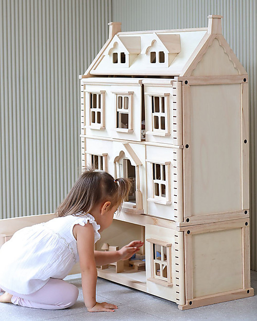 PlanToys Piano Terra per Casa delle Bambole in Stile Vittoriano Case delle Bambole