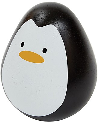 PlanToys Pinguino Traballante in Legno - Guardalo Ruzzolare! Giochi all'Aperto