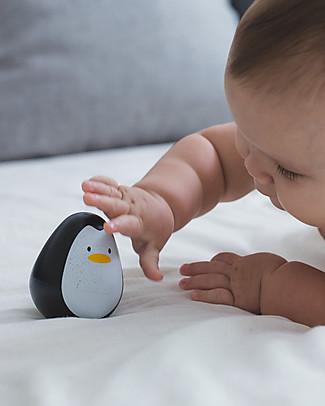PlanToys Pinguino Traballante in Legno - Guardalo Ruzzolare! Giochi all'Aperto
