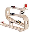 PlanToys Pista per Macchinine in Legno - Veicoli Inclusi! Macchine e Trenini  in Legno