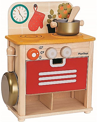 PlanToys PlanToys - Set Gioco Cucina in Legno + Raduga Grez - Verdure in legno colorate Cucine Giocattolo