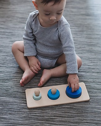 PlanToys Puzzle Baby Cerchi in Legno, 3 pezzi - Insegna le Forme! Puzzle