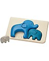 PlanToys Puzzle Baby Elefanti in Legno, 3 pezzi - Eco-friendly e divertente! Puzzle