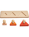 PlanToys Puzzle Baby Triangoli in Legno, 3 pezzi - Insegna le Forme! Incastri in Legno