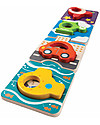 PlanToys Puzzle Baby Veicoli in Legno, 4 pezzi - Eco-friendly e divertente! Puzzle