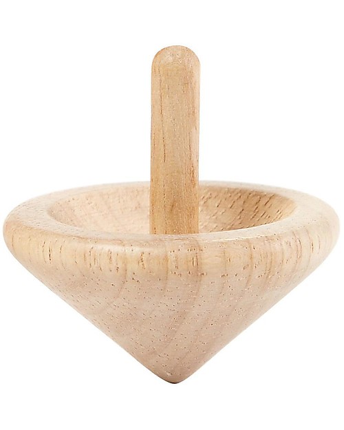 PlanToys Quattro Trottole in Legno - Divertenti ed Eco-Friendly Giochi Creativi