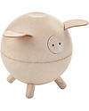 PlanToys Salvadanaio in Legno Maialino Naturale Portamonete
