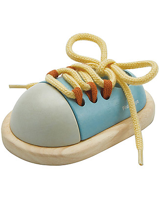 PlanToys Scarpa Giocattolo da Allacciare - Colori Pastello Far finta di