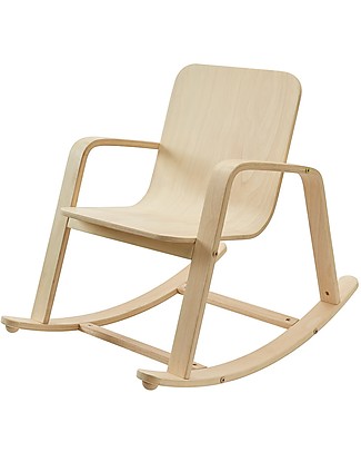 PlanToys Sedia a Dondolo Bimbi in Legno, 3-8 anni - Design ed ecologia! Sedie