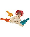 PlanToys Set da Spiaggia: Secchiello, Paletta e Rastrello - Materiale 100% Sostenibile Giochi da Spiaggia